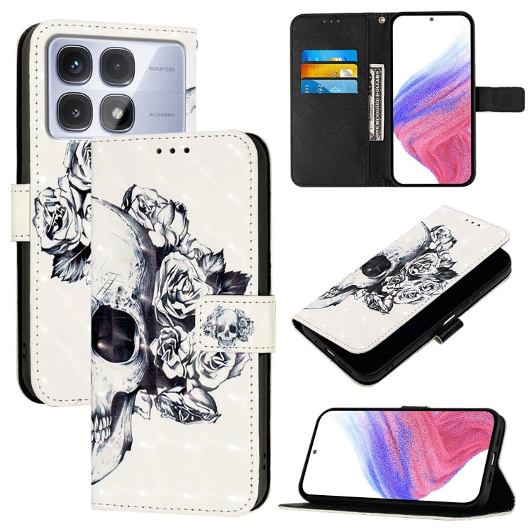 3D Painting Horizontal Flip Leather Phone Case, For Redmi Note 14 4G 163.25mm, For Redmi Note 14 5G, For Redmi Note 14 Pro 5G / 14 Pro+ 5G, For Redmi 14C 4G, For Redmi K70 Ultra 5G Global