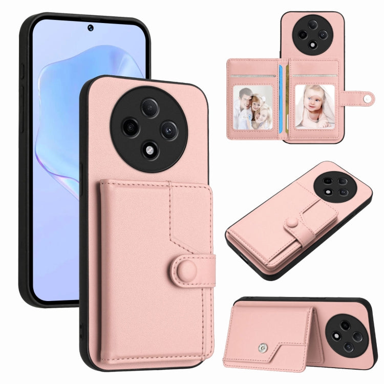 Button Card Bag RFID Anti-theft Phone Case, For OPPO Reno12 Global, For OPPO K12 5G, For OPPO A3 Pro 5G, For OPPO Reno11 F / F25 Pro, For OPPO Reno11 Global, For OPPO Reno11 Pro Global, For OPPO A58 / A58x / A1x, For OPPO A38 4G / A18 4G Global