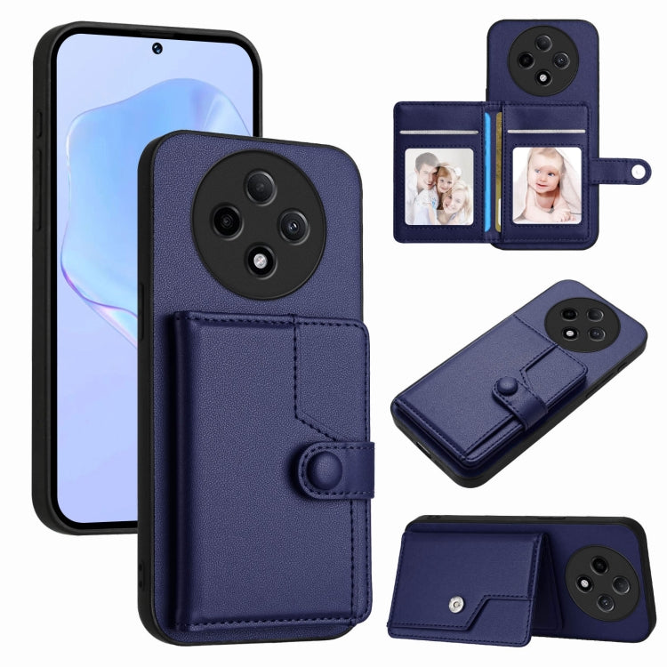 Button Card Bag RFID Anti-theft Phone Case, For OPPO Reno12 Global, For OPPO K12 5G, For OPPO A3 Pro 5G, For OPPO Reno11 F / F25 Pro, For OPPO Reno11 Global, For OPPO Reno11 Pro Global, For OPPO A58 / A58x / A1x, For OPPO A38 4G / A18 4G Global