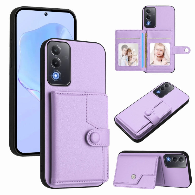 Button Card Bag RFID Anti-theft Phone Case, For OPPO A5 / F29, For OPPO Find X8s+, For OPPO Find X8s, For OPPO Find X8 Ultra, For OPPO A5 Energy / A5 Pro 5G Global, For OPPO K12x, For OPPO A3 Pro Global, For OPPO Reno12 Pro Global