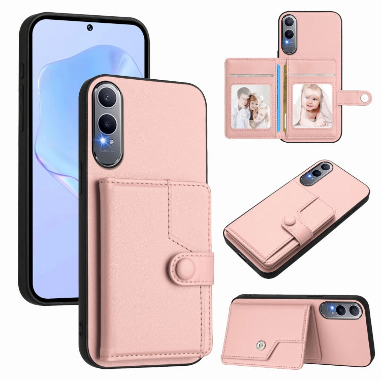 Button Card Bag RFID Anti-theft Phone Case, For OPPO A5 / F29, For OPPO Find X8s+, For OPPO Find X8s, For OPPO Find X8 Ultra, For OPPO A5 Energy / A5 Pro 5G Global, For OPPO K12x, For OPPO A3 Pro Global, For OPPO Reno12 Pro Global