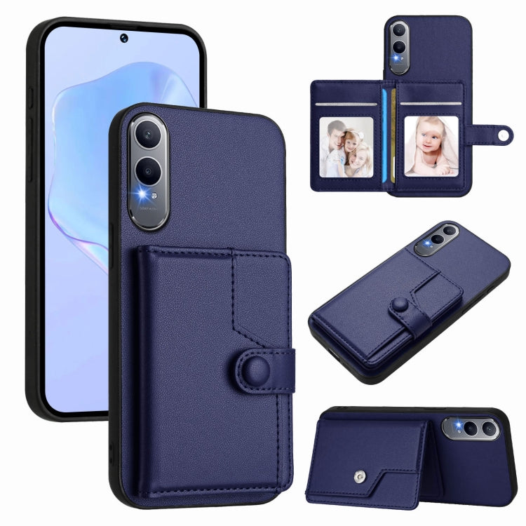 Button Card Bag RFID Anti-theft Phone Case, For OPPO A5 / F29, For OPPO Find X8s+, For OPPO Find X8s, For OPPO Find X8 Ultra, For OPPO A5 Energy / A5 Pro 5G Global, For OPPO K12x, For OPPO A3 Pro Global, For OPPO Reno12 Pro Global