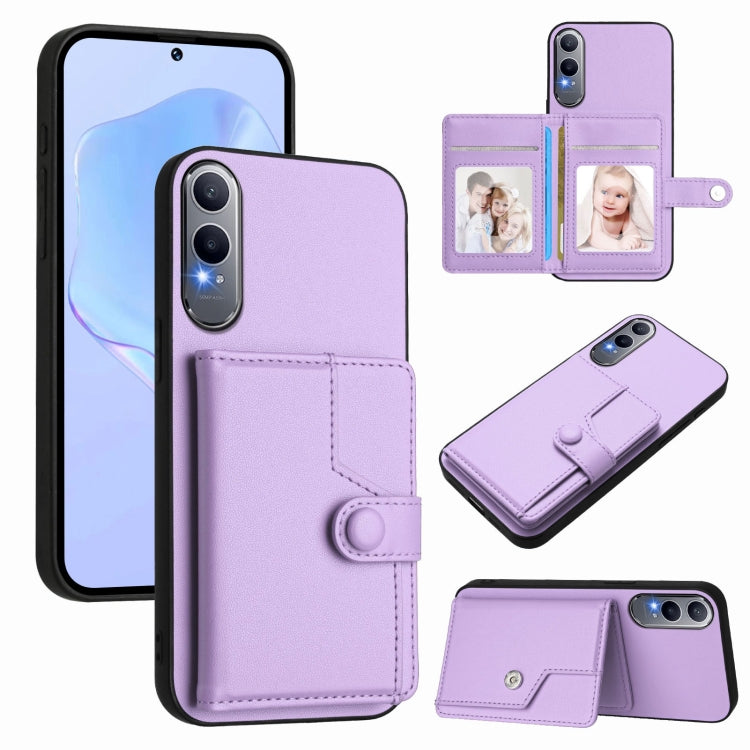 Button Card Bag RFID Anti-theft Phone Case, For OPPO A5 / F29, For OPPO Find X8s+, For OPPO Find X8s, For OPPO Find X8 Ultra, For OPPO A5 Energy / A5 Pro 5G Global, For OPPO K12x, For OPPO A3 Pro Global, For OPPO Reno12 Pro Global