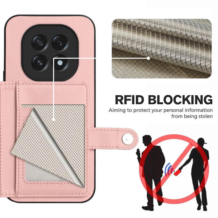 Button Card Bag RFID Anti-theft Phone Case, For OPPO A5 / F29, For OPPO Find X8s+, For OPPO Find X8s, For OPPO Find X8 Ultra, For OPPO A5 Energy / A5 Pro 5G Global, For OPPO K12x, For OPPO A3 Pro Global, For OPPO Reno12 Pro Global
