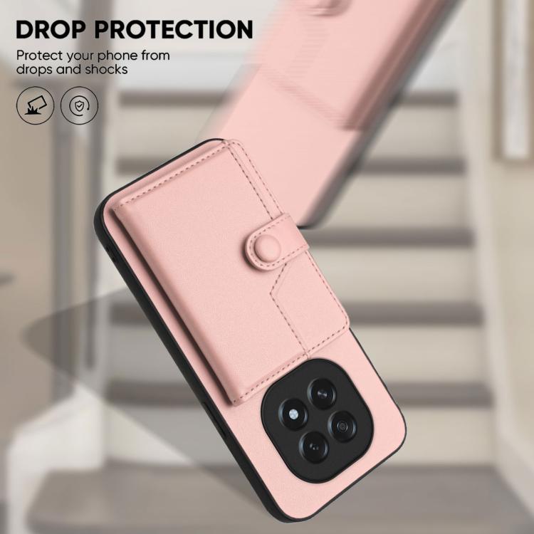Button Card Bag RFID Anti-theft Phone Case, For OPPO A5 / F29, For OPPO Find X8s+, For OPPO Find X8s, For OPPO Find X8 Ultra, For OPPO A5 Energy / A5 Pro 5G Global, For OPPO K12x, For OPPO A3 Pro Global, For OPPO Reno12 Pro Global