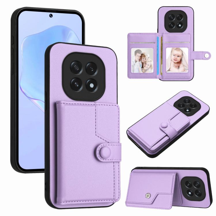 Button Card Bag RFID Anti-theft Phone Case, For OPPO A5 / F29, For OPPO Find X8s+, For OPPO Find X8s, For OPPO Find X8 Ultra, For OPPO A5 Energy / A5 Pro 5G Global, For OPPO K12x, For OPPO A3 Pro Global, For OPPO Reno12 Pro Global