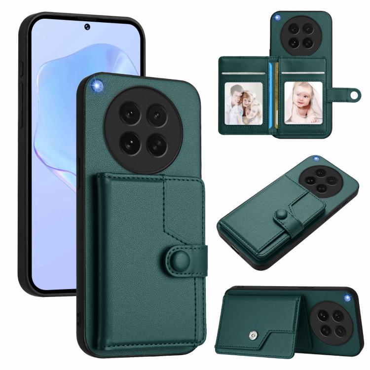 Button Card Bag RFID Anti-theft Phone Case, For OPPO A5 / F29, For OPPO Find X8s+, For OPPO Find X8s, For OPPO Find X8 Ultra, For OPPO A5 Energy / A5 Pro 5G Global, For OPPO K12x, For OPPO A3 Pro Global, For OPPO Reno12 Pro Global