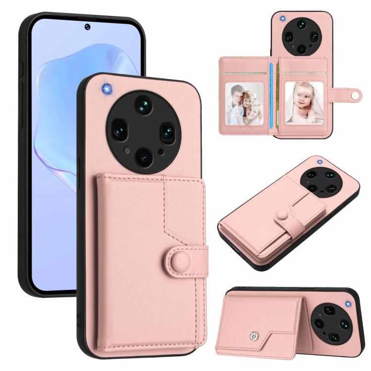 Button Card Bag RFID Anti-theft Phone Case, For OPPO A5 / F29, For OPPO Find X8s+, For OPPO Find X8s, For OPPO Find X8 Ultra, For OPPO A5 Energy / A5 Pro 5G Global, For OPPO K12x, For OPPO A3 Pro Global, For OPPO Reno12 Pro Global