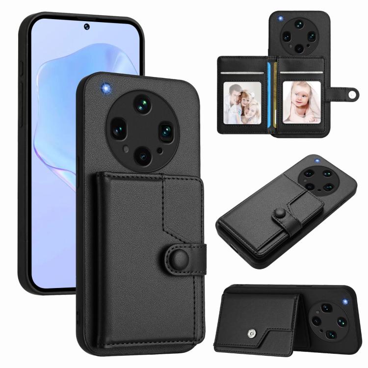 Button Card Bag RFID Anti-theft Phone Case, For OPPO A5 / F29, For OPPO Find X8s+, For OPPO Find X8s, For OPPO Find X8 Ultra, For OPPO A5 Energy / A5 Pro 5G Global, For OPPO K12x, For OPPO A3 Pro Global, For OPPO Reno12 Pro Global