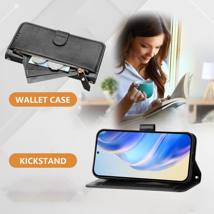 Multi-Card Slots Zipper Wallet Leather Phone Case, For Motorola Moto G Max / G87 / G77 / G67 5G, For Motorola Moto G47 5G / G37 / G37 Power 5G, For Motorola Edge 70 Pro 5G, For Motorola Moto X70 Air Pro / Signature 5G                                   ...