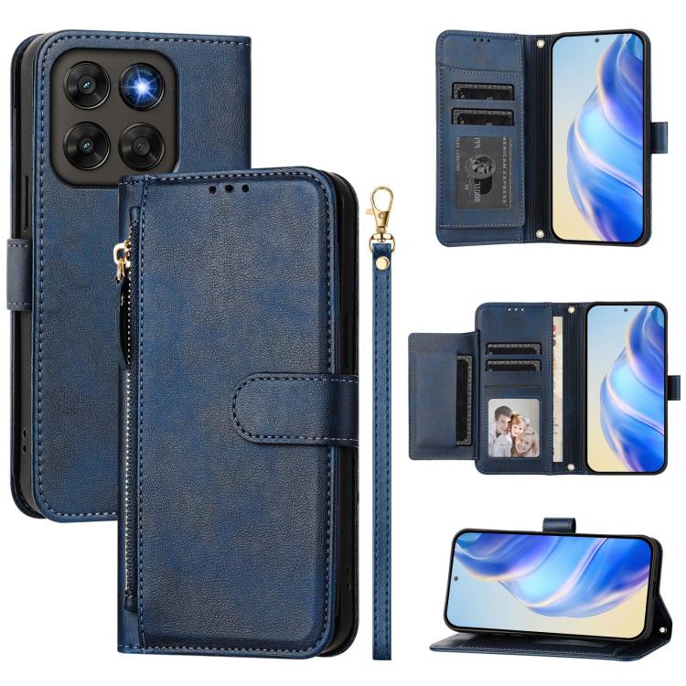 Multi-Card Slots Zipper Wallet Leather Phone Case, For Motorola Moto G Max / G87 / G77 / G67 5G, For Motorola Moto G47 5G / G37 / G37 Power 5G, For Motorola Edge 70 Pro 5G, For Motorola Moto X70 Air Pro / Signature 5G                                   ...