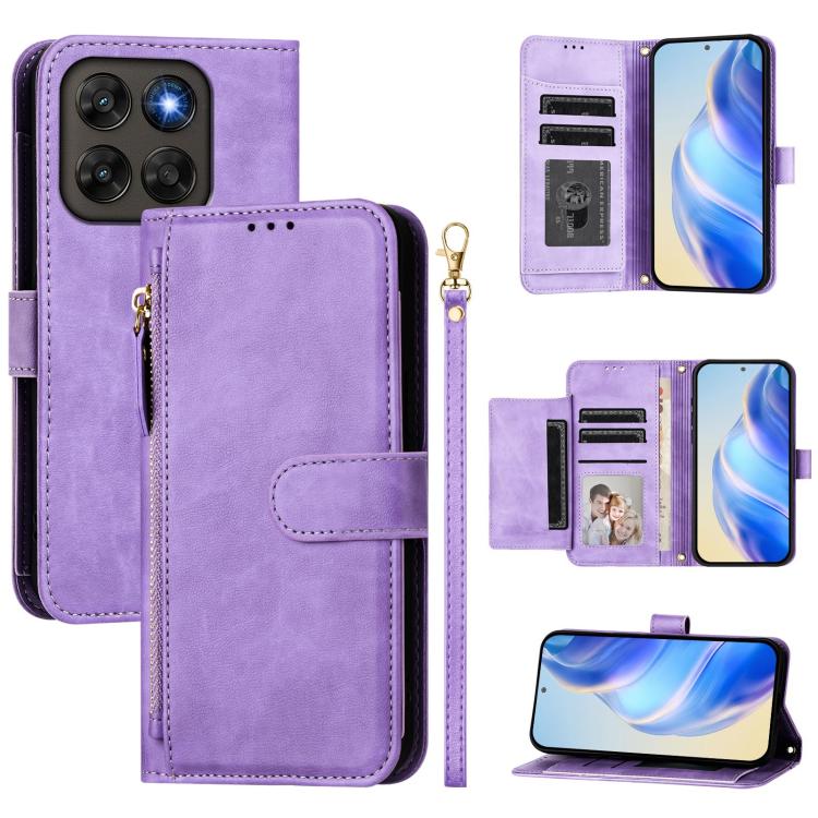Multi-Card Slots Zipper Wallet Leather Phone Case, For Motorola Moto G Max / G87 / G77 / G67 5G, For Motorola Moto G47 5G / G37 / G37 Power 5G, For Motorola Edge 70 Pro 5G, For Motorola Moto X70 Air Pro / Signature 5G                                   ...