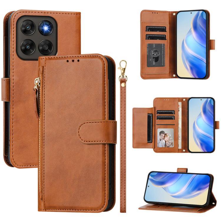 Multi-Card Slots Zipper Wallet Leather Phone Case, For Motorola Moto G Max / G87 / G77 / G67 5G, For Motorola Moto G47 5G / G37 / G37 Power 5G, For Motorola Edge 70 Pro 5G, For Motorola Moto X70 Air Pro / Signature 5G                                   ...