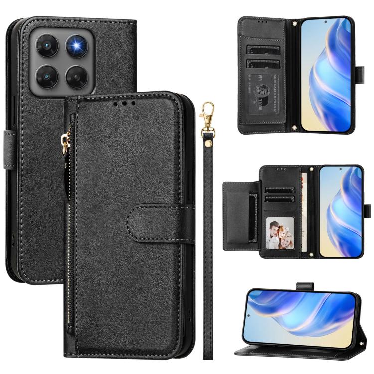 Multi-Card Slots Zipper Wallet Leather Phone Case, For Motorola Moto G Max / G87 / G77 / G67 5G, For Motorola Moto G47 5G / G37 / G37 Power 5G, For Motorola Edge 70 Pro 5G, For Motorola Moto X70 Air Pro / Signature 5G                                   ...