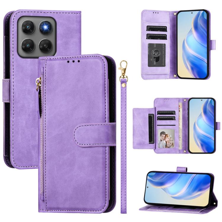 Multi-Card Slots Zipper Wallet Leather Phone Case, For Motorola Moto G Max / G87 / G77 / G67 5G, For Motorola Moto G47 5G / G37 / G37 Power 5G, For Motorola Edge 70 Pro 5G, For Motorola Moto X70 Air Pro / Signature 5G                                   ...
