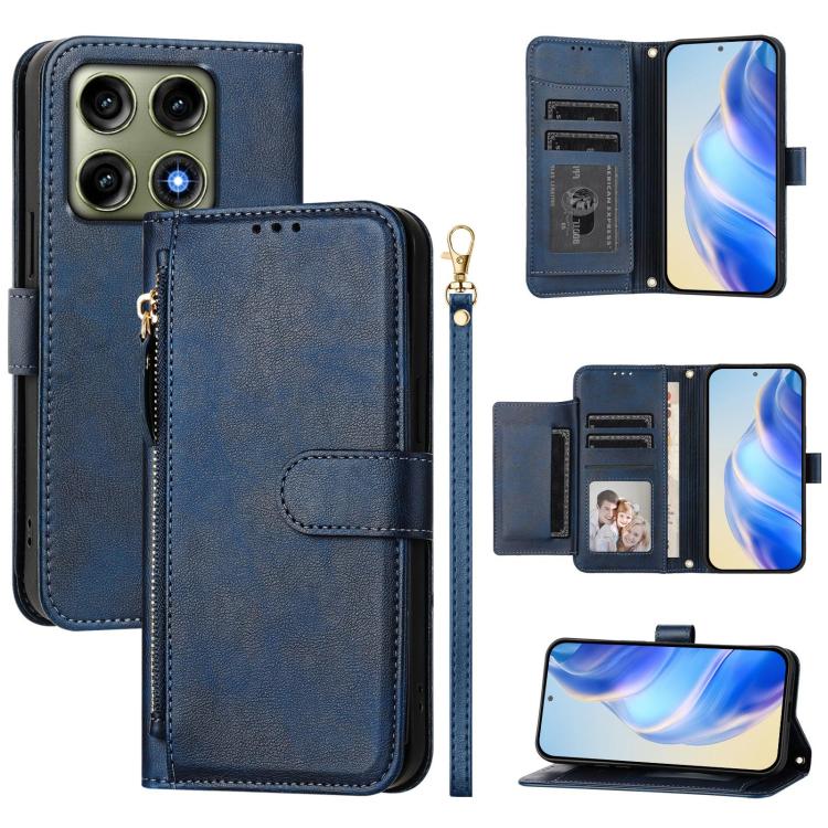 Multi-Card Slots Zipper Wallet Leather Phone Case, For Motorola Moto G Max / G87 / G77 / G67 5G, For Motorola Moto G47 5G / G37 / G37 Power 5G, For Motorola Edge 70 Pro 5G, For Motorola Moto X70 Air Pro / Signature 5G                                   ...