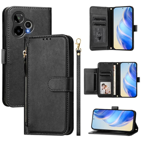 Multi-Card Slots Zipper Wallet Leather Phone Case, For Cricket Icon Plus 2026 / Icon 7 5G, For Cricket Icon 6