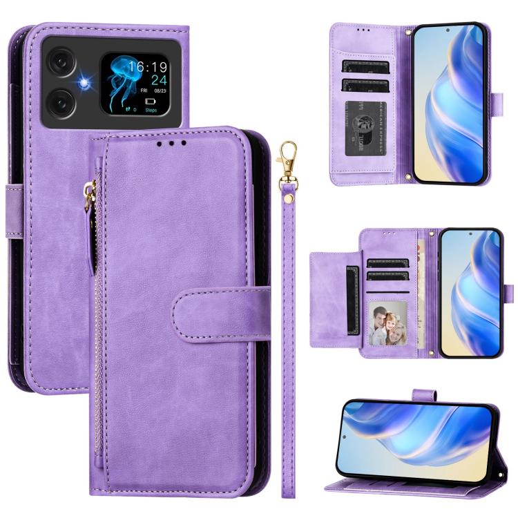 Multi-Card Slots Zipper Wallet Leather Phone Case, For Cubot A40, For Cubot P90, For Cubot A30, For Cubot A20, For Cubot Max 5, For Cubot A10, For Cubot Note 40, For Cubot P50