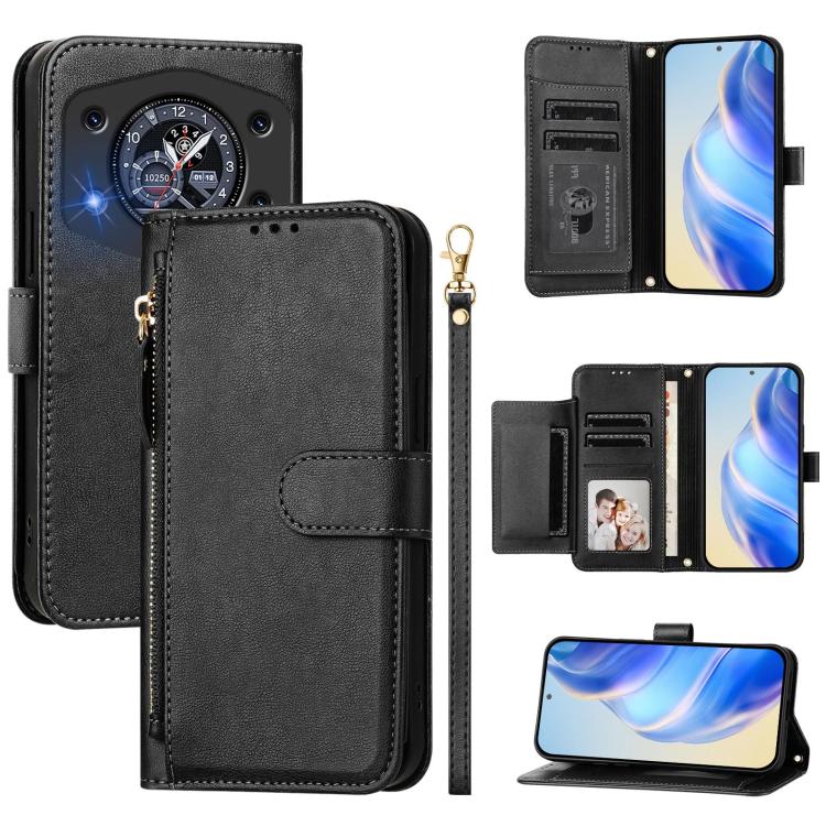 Multi-Card Slots Zipper Wallet Leather Phone Case, For Cubot A40, For Cubot P90, For Cubot A30, For Cubot A20, For Cubot Max 5, For Cubot A10, For Cubot Note 40, For Cubot P50