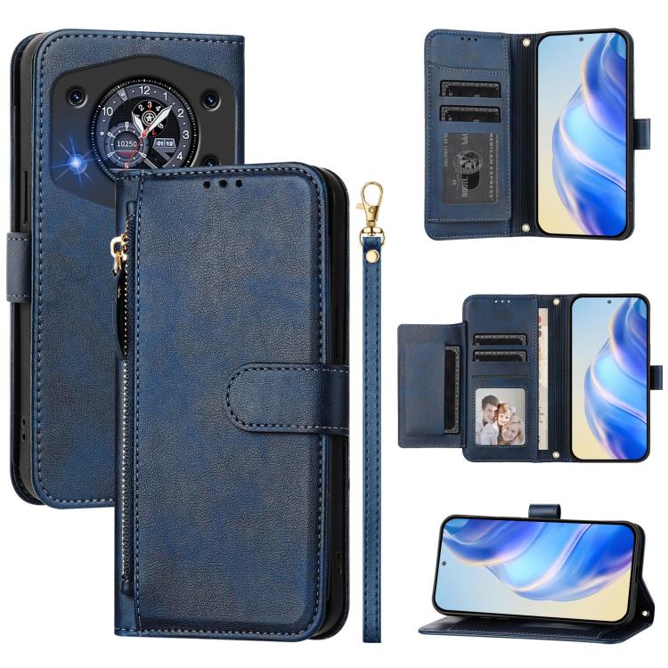 Multi-Card Slots Zipper Wallet Leather Phone Case, For Cubot A40, For Cubot P90, For Cubot A30, For Cubot A20, For Cubot Max 5, For Cubot A10, For Cubot Note 40, For Cubot P50