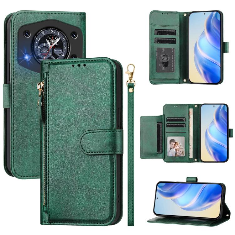 Multi-Card Slots Zipper Wallet Leather Phone Case, For Cubot A40, For Cubot P90, For Cubot A30, For Cubot A20, For Cubot Max 5, For Cubot A10, For Cubot Note 40, For Cubot P50