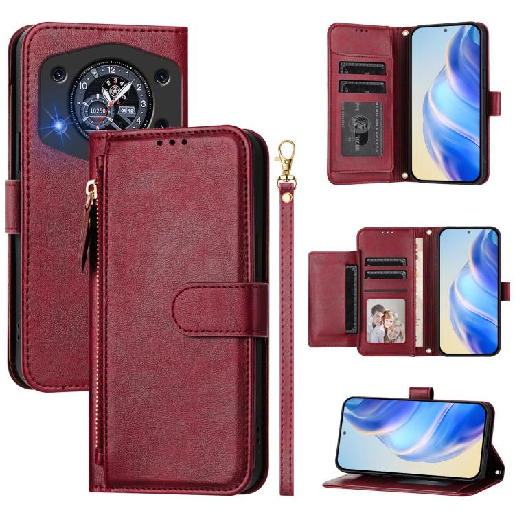 Multi-Card Slots Zipper Wallet Leather Phone Case, For Cubot A40, For Cubot P90, For Cubot A30, For Cubot A20, For Cubot Max 5, For Cubot A10, For Cubot Note 40, For Cubot P50
