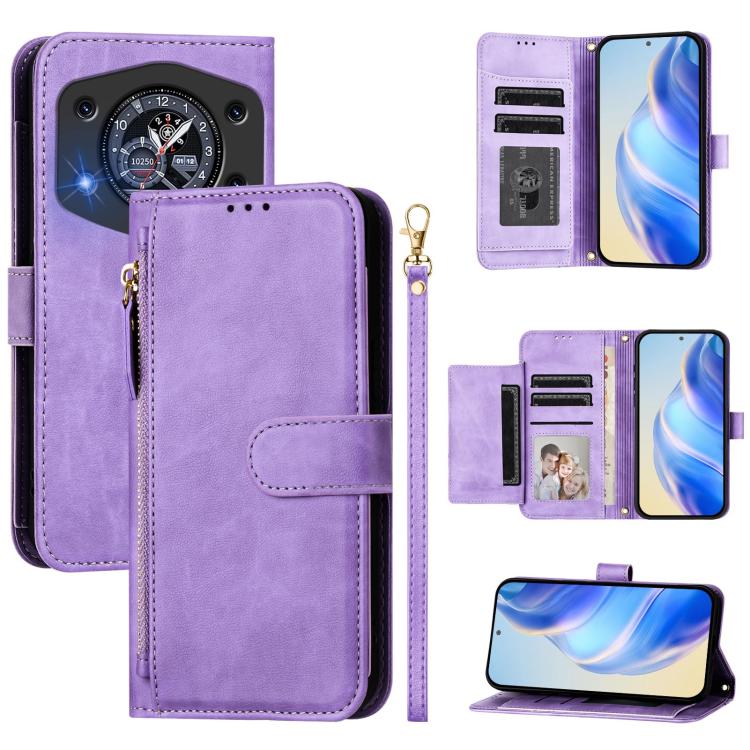 Multi-Card Slots Zipper Wallet Leather Phone Case, For Cubot A40, For Cubot P90, For Cubot A30, For Cubot A20, For Cubot Max 5, For Cubot A10, For Cubot Note 40, For Cubot P50