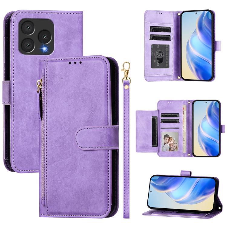 Multi-Card Slots Zipper Wallet Leather Phone Case, For Cubot A40, For Cubot P90, For Cubot A30, For Cubot A20, For Cubot Max 5, For Cubot A10, For Cubot Note 40, For Cubot P50