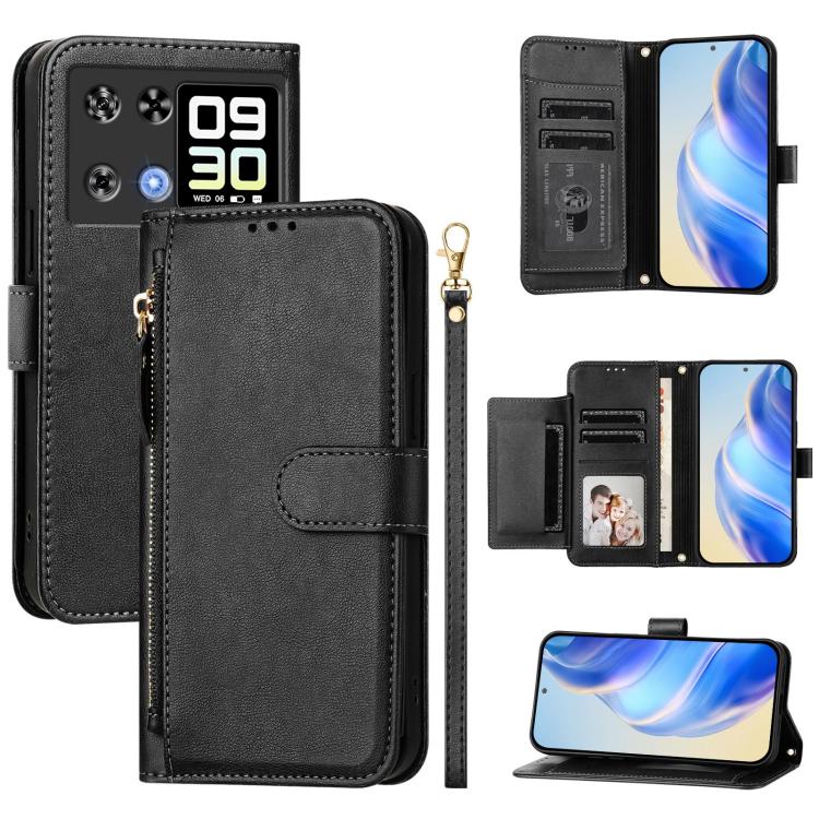 Multi-Card Slots Zipper Wallet Leather Phone Case, For Cubot A40, For Cubot P90, For Cubot A30, For Cubot A20, For Cubot Max 5, For Cubot A10, For Cubot Note 40, For Cubot P50