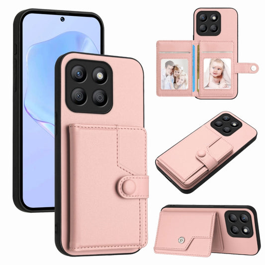 Button Card Bag RFID Anti-theft Phone Case, For Honor X8b Global, For Honor X9b / Magic6 Lite 5G, For Honor X7b / Play 8T 5G, For Honor X6a Global, For Honor 90, For Honor X50i, For Honor X7a / Play7T, For Honor X8a