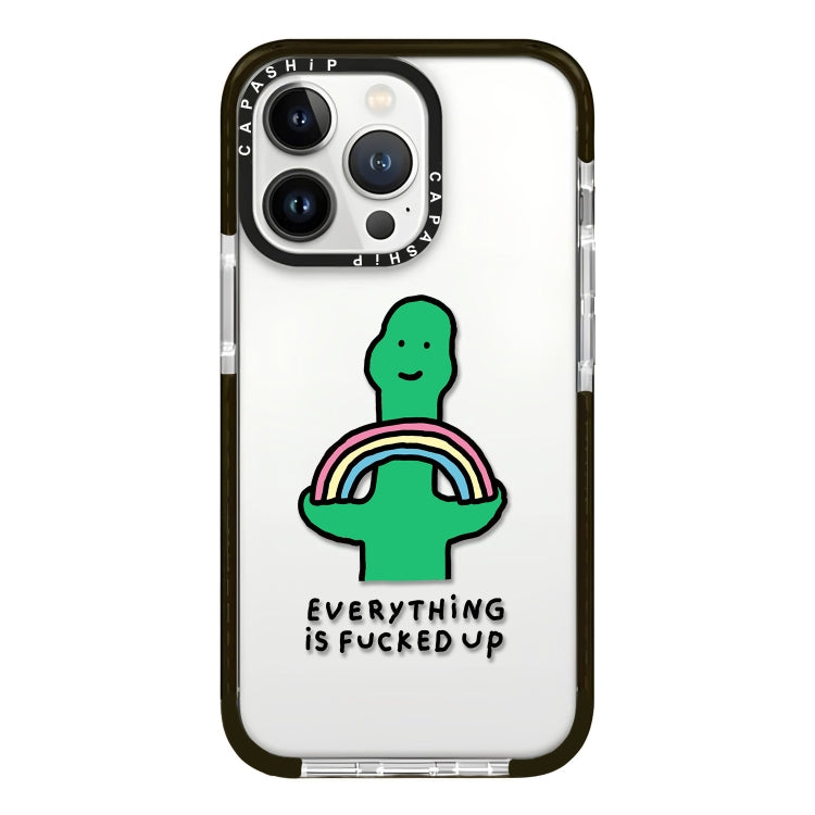 Simple Illustration Pattern Full Coverage Phone Case, For iPhone 13 Pro