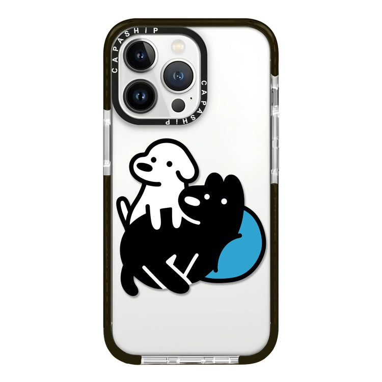 Simple Illustration Pattern Full Coverage Phone Case, For iPhone 15 Pro