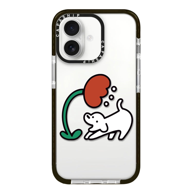 Simple Illustration Pattern Full Coverage Phone Case, For iPhone 16 Plus