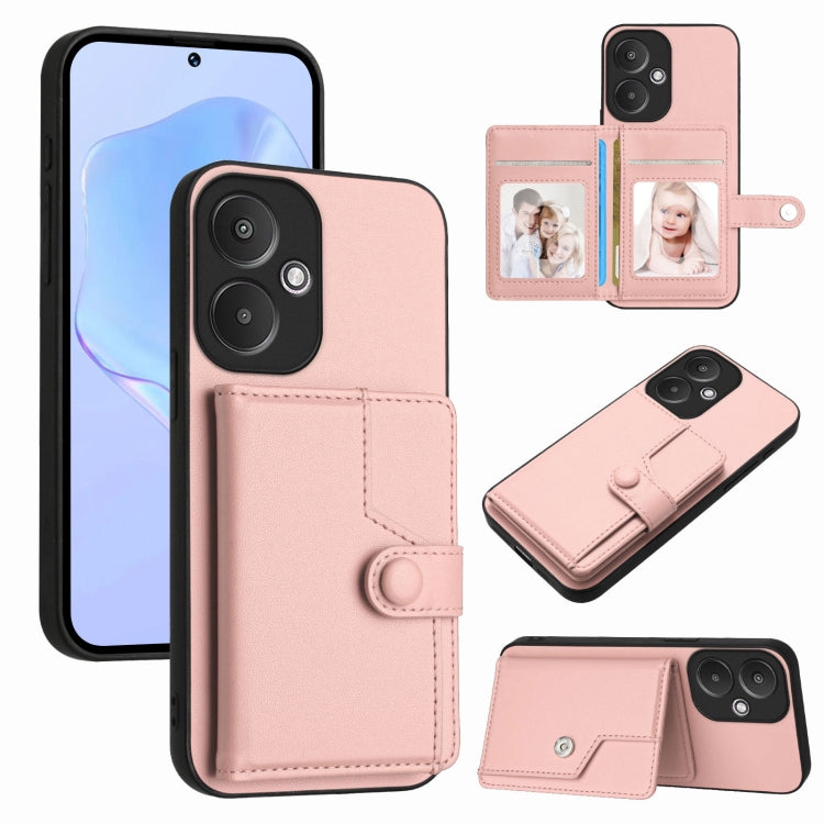 Button Card Bag RFID Anti-theft Phone Case, For Redmi Turbo 4 Pro / Xiaomi Poco F7, For Redmi A5 4G 171.7mm / Xiaomi Poco C71, For Redmi Note 13R / 13 4G, For Redmi Turbo 3, For Redmi A3 4G Global, For Redmi Note 13 Pro 4G Global                       ...
