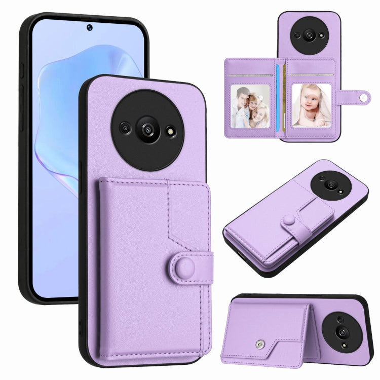 Button Card Bag RFID Anti-theft Phone Case, For Redmi Turbo 4 Pro / Xiaomi Poco F7, For Redmi A5 4G 171.7mm / Xiaomi Poco C71, For Redmi Note 13R / 13 4G, For Redmi Turbo 3, For Redmi A3 4G Global, For Redmi Note 13 Pro 4G Global                       ...