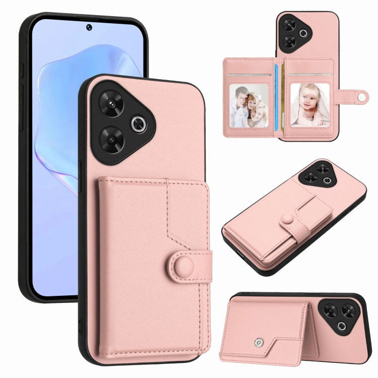 Button Card Bag RFID Anti-theft Phone Case, For Redmi Turbo 4 Pro / Xiaomi Poco F7, For Redmi A5 4G 171.7mm / Xiaomi Poco C71, For Redmi Note 13R / 13 4G, For Redmi Turbo 3, For Redmi A3 4G Global, For Redmi Note 13 Pro 4G Global                       ...