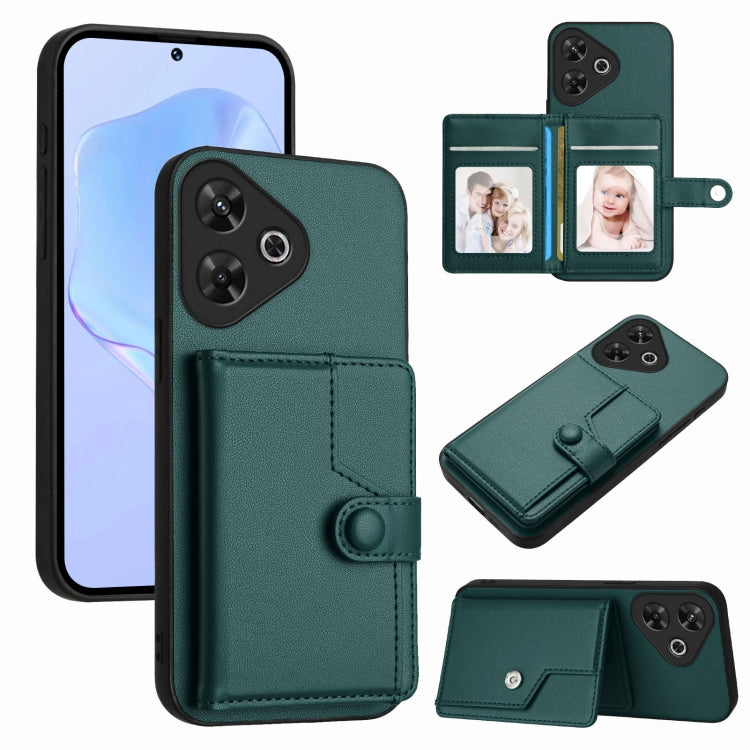 Button Card Bag RFID Anti-theft Phone Case, For Redmi Turbo 4 Pro / Xiaomi Poco F7, For Redmi A5 4G 171.7mm / Xiaomi Poco C71, For Redmi Note 13R / 13 4G, For Redmi Turbo 3, For Redmi A3 4G Global, For Redmi Note 13 Pro 4G Global                       ...