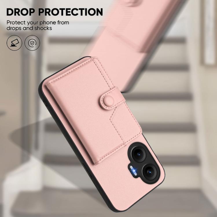 Button Card Bag RFID Anti-theft Phone Case, For Redmi Turbo 4 Pro / Xiaomi Poco F7, For Redmi A5 4G 171.7mm / Xiaomi Poco C71, For Redmi Note 13R / 13 4G, For Redmi Turbo 3, For Redmi A3 4G Global, For Redmi Note 13 Pro 4G Global                       ...