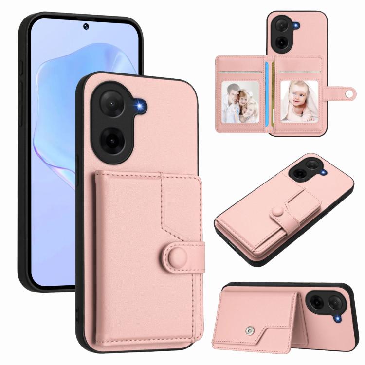 Button Card Bag RFID Anti-theft Phone Case, For Redmi Turbo 4 Pro / Xiaomi Poco F7, For Redmi A5 4G 171.7mm / Xiaomi Poco C71, For Redmi Note 13R / 13 4G, For Redmi Turbo 3, For Redmi A3 4G Global, For Redmi Note 13 Pro 4G Global                       ...