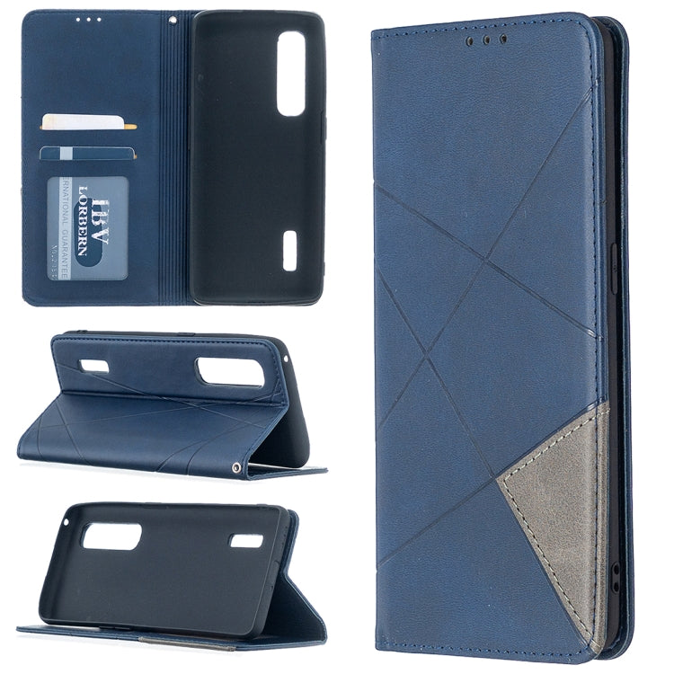 Rhombus Texture Horizontal Flip Magnetic Leather Case with Holder & Card Slots, For OPPO Find X2 Pro, For OPPO Reno4 5G, For OPPO Find X2 Neo / Reno 3 Pro