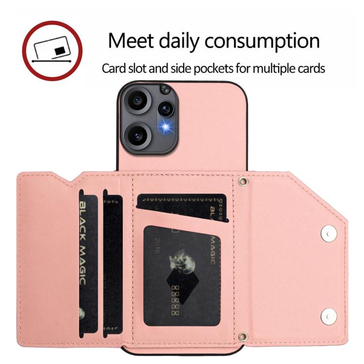 Skin Feel Four Card Slots Phone Case with Wrist Strap, For Nothing CMF Phone 2 Pro, For Nothing Phone 3a, For Nothing Phone 3a Pro, For Nothing CMF Phone 1, For Nothing Phone 2a