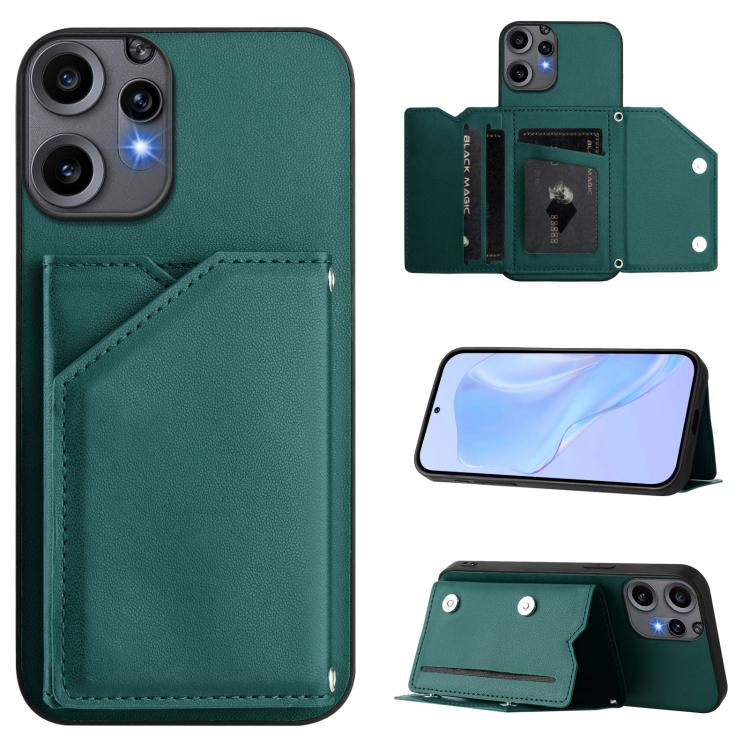Skin Feel Four Card Slots Phone Case with Wrist Strap, For Nothing CMF Phone 2 Pro, For Nothing Phone 3a, For Nothing Phone 3a Pro, For Nothing CMF Phone 1, For Nothing Phone 2a