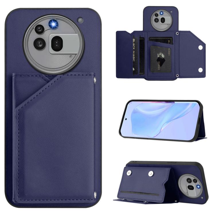 Skin Feel Four Card Slots Phone Case with Wrist Strap, For Nothing CMF Phone 2 Pro, For Nothing Phone 3a, For Nothing Phone 3a Pro, For Nothing CMF Phone 1, For Nothing Phone 2a
