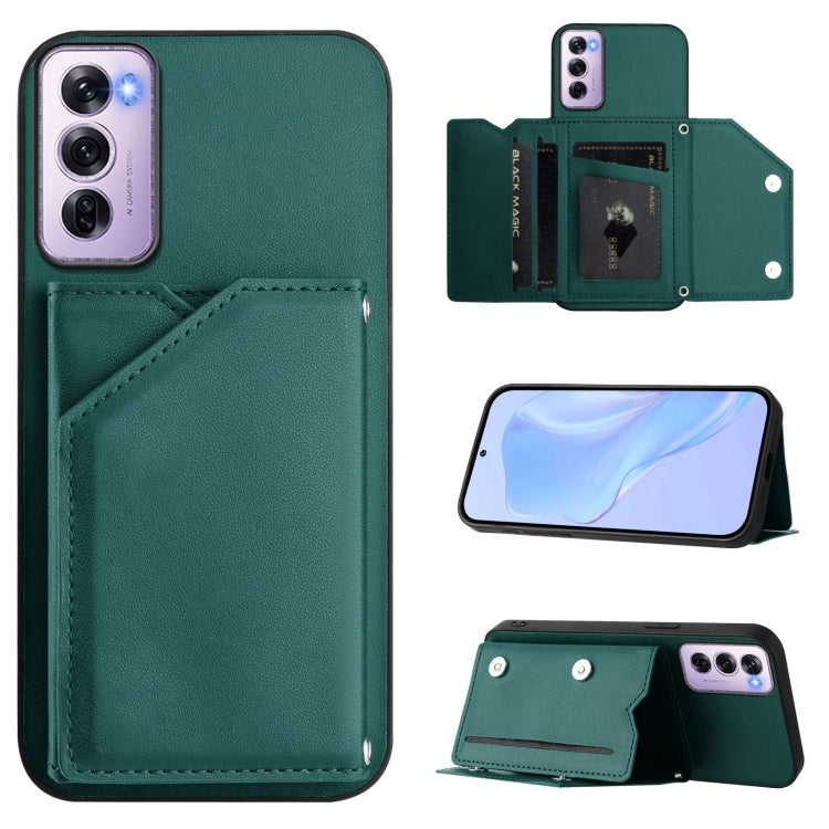 Skin Feel Four Card Slots Phone Case with Wrist Strap, For OPPO A5 / F29, For OPPO Find X8s+, For OPPO Find X8s, For OPPO Find X8 Ultra, For OPPO A5 Energy / A5 Pro 5G Global, For OPPO K12X, For OPPO A3 Pro Global, For OPPO Reno12 Pro Global