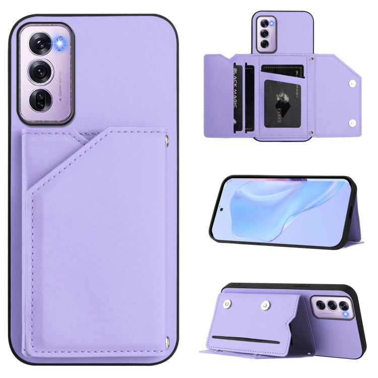 Skin Feel Four Card Slots Phone Case with Wrist Strap, For OPPO A5 / F29, For OPPO Find X8s+, For OPPO Find X8s, For OPPO Find X8 Ultra, For OPPO A5 Energy / A5 Pro 5G Global, For OPPO K12X, For OPPO A3 Pro Global, For OPPO Reno12 Pro Global
