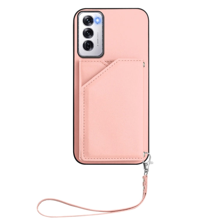 Skin Feel Four Card Slots Phone Case with Wrist Strap, For OPPO Reno12 Global, For OPPO K12 5G, For OPPO A3 Pro, For OPPO Reno11 F / F25 Pro, For OPPO Reno11 Global, For OPPO Reno11 Pro Global, For OPPO A58 / A58X / A1X / A2X                           ...