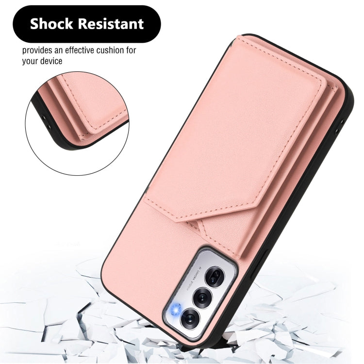 Skin Feel Four Card Slots Phone Case with Wrist Strap, For OPPO Reno12 Global, For OPPO K12 5G, For OPPO A3 Pro, For OPPO Reno11 F / F25 Pro, For OPPO Reno11 Global, For OPPO Reno11 Pro Global, For OPPO A58 / A58X / A1X / A2X                           ...