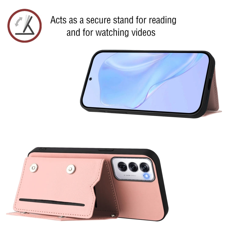 Skin Feel Four Card Slots Phone Case with Wrist Strap, For OPPO Reno12 Global, For OPPO K12 5G, For OPPO A3 Pro, For OPPO Reno11 F / F25 Pro, For OPPO Reno11 Global, For OPPO Reno11 Pro Global, For OPPO A58 / A58X / A1X / A2X                           ...