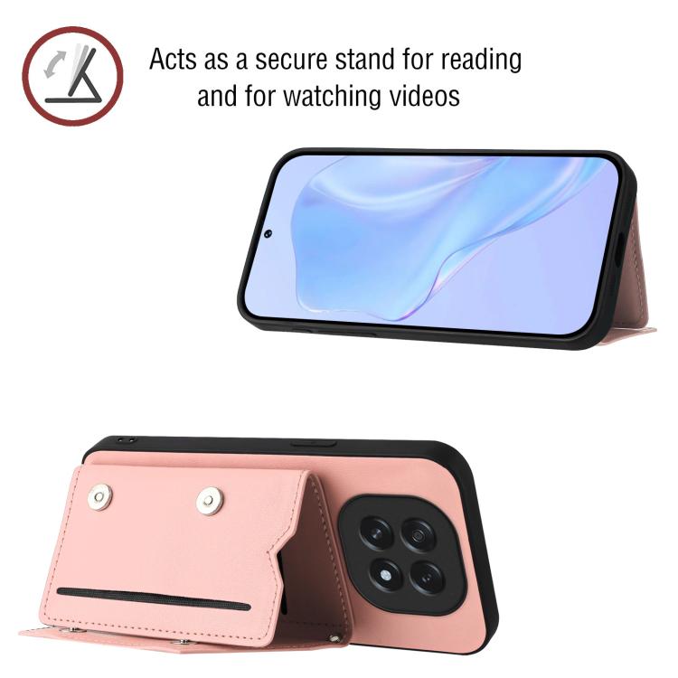 Skin Feel Four Card Slots Phone Case with Wrist Strap, For OPPO A5 / F29, For OPPO Find X8s+, For OPPO Find X8s, For OPPO Find X8 Ultra, For OPPO A5 Energy / A5 Pro 5G Global, For OPPO K12X, For OPPO A3 Pro Global, For OPPO Reno12 Pro Global