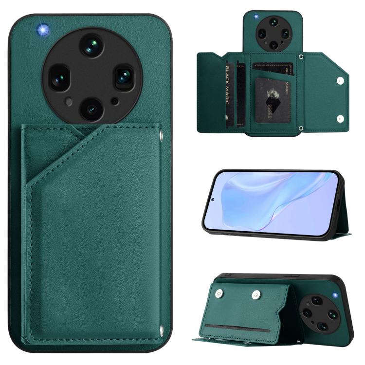 Skin Feel Four Card Slots Phone Case with Wrist Strap, For OPPO A5 / F29, For OPPO Find X8s+, For OPPO Find X8s, For OPPO Find X8 Ultra, For OPPO A5 Energy / A5 Pro 5G Global, For OPPO K12X, For OPPO A3 Pro Global, For OPPO Reno12 Pro Global